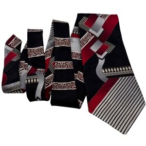 Zianetti Italian Silk Collection Neck Tie Men Geometric Floral Abstract USA-Made